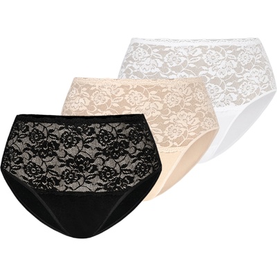TEYLI Дамски бикини 'Violetta' бежово, черно, бяло, размер XL