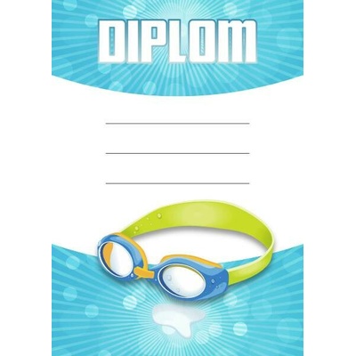 Diplom s motivem plavání