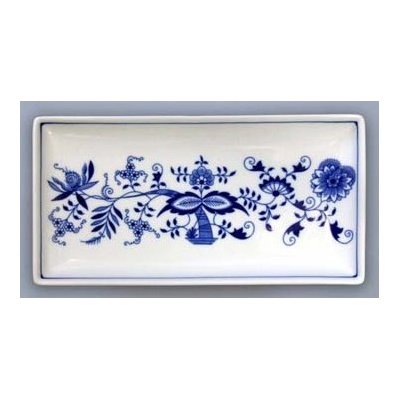 Cibulák Podnos na ryby 12,7x24,7 cm originálny cibuľový porcelán