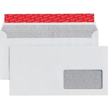 Poštové obálky C6/5 ELCO s páskou, okienko vpravo,500 ks