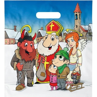 MFP paper s.r.o. Taška vánoční Mikuláš 290 x 320 x 80 mm