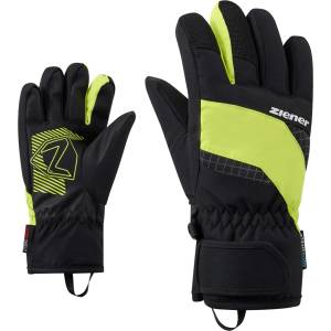 Ziener Детски ръкавици Ziener Kid's Luuki-Z AS Gloves - Black. Lime Green - размер 5, 5 (EU) (202-8642-0216)