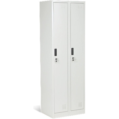 Металният шкаф за съблекалня cr-1242-2 k - СИВ