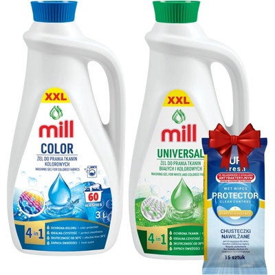 Mill Professional prací gel Prádla Univerzální 2 x 3 l 120 PD +