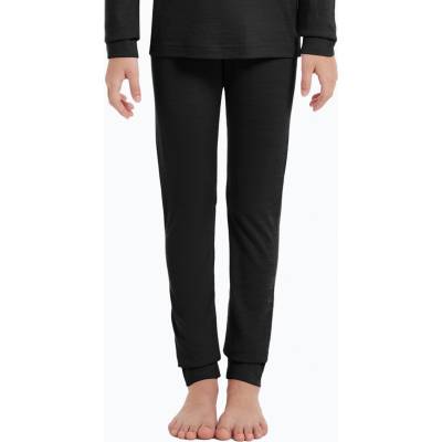 WOOLCANO Детски термоактивни панталони WOOLCANO Merino 100% PANT0975 black