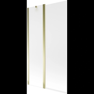 Mexen Flip двукрилен душ параван 100 x 150 cm, матиран, златист - 894-100-101-50-30 (894-100-101-50-30)