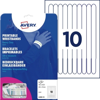Avery Zweckform L4000-10 bílé A4 160g/m2