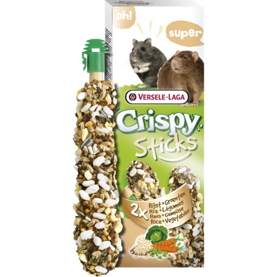 Versele-Laga Maškrta Crispy Sticks škrečok potkan ryža a zelenina 2ks 110 g