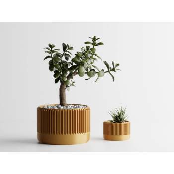 Ваза Delta 1 Малка, 117x117xH76mm - Златна