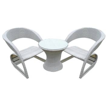 Horecano Градински сет CORSICA - сив А180 / B317 2 фотьойла (90*70*65cm. ) + маса ( Ø60 ; h60 cm) (0195101)