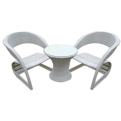 Horecano Градински сет CORSICA - сив А180 / B317 2 фотьойла (90*70*65cm. ) + маса ( Ø60 ; h60 cm) (0195101)