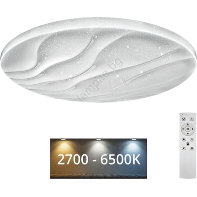 Baterie Centrum Led Димируем плафон lika led/60w/230v 2700-6500k + дистанционно управление (bc0623)