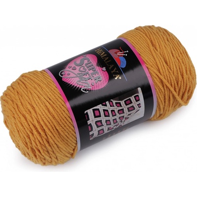 Prima-obchod Pletací příze Super Soft Yarn 200 g, barva 6 (80825) hořčicová