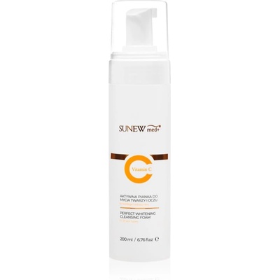 SunewMed+ Active Foaming Cleanser Face and Eye Makeup Removal пяна за почистване и премахване на грим с витамин С 200ml