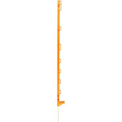 Sloupek plastový pro elektrický ohradník, délka 105 cm, 8 oček, oranžový