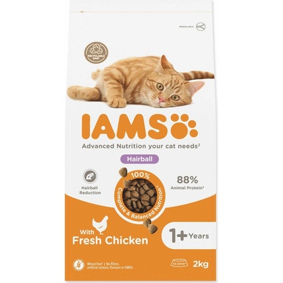 IAMS Cat Senior Hairball Chicken 2 kg