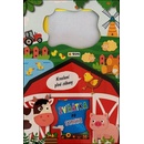 Zvířátka na statku - knížka a magnetická kreslící tabulka