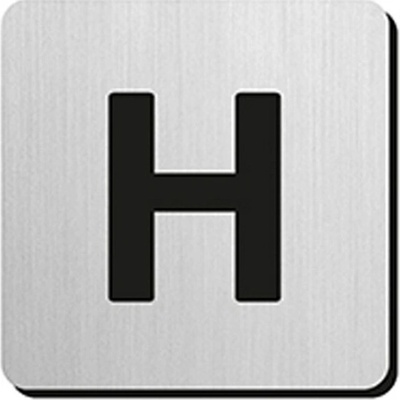 JNF - Piktogram písmeno "H" IN.34.300 - 75 mm - nalepovací
