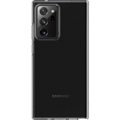 Spigen Liquid Crystal Case - тънък качествен силиконов (TPU) калъф за Samsung Galaxy Note 20 Ultra (прозрачен)
