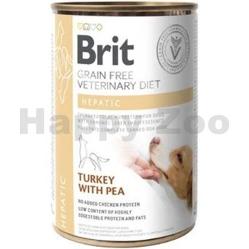 Brit Veterinary Diet Dog Grain Free Hepatic Turkey with Pea 400 g