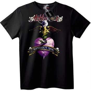 NOONEBRAND Тениска Motley Без Теб - L, Black
