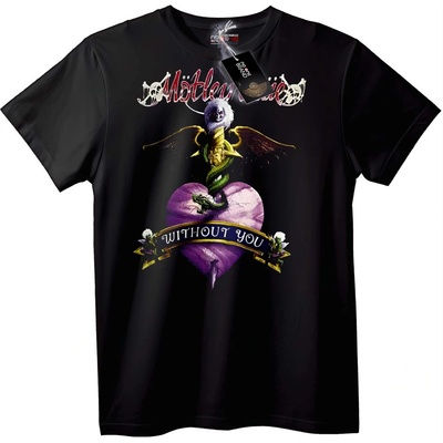 NOONEBRAND Тениска Motley Без Теб - L, Black