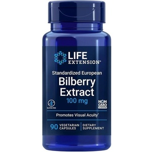 Life Extension Bilberry Extract, 100 mg, 90 капсули, Life Extension (01873 LE)