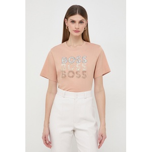 BOSS Памучна тениска (50517678)