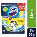 Domestos Power 5 tuhý WC blok Lime 5 x 55 g