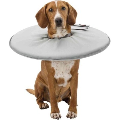 Trixie Ochranný měkký límec disk L-XL 53-56 cm 27 cm polyester pěna šedá