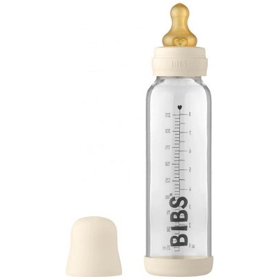 Bibs Baby Bottle sklenená fľaša 225ml ivory