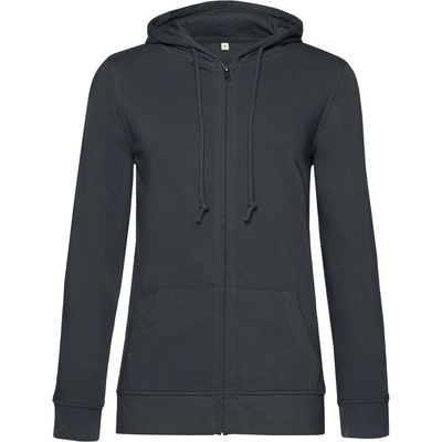 B&C Collection B&C INSPIRE ZIPPED HOOD WOMEN / Дамски суичър с качулка - антрацит L (01W36Ba9703)