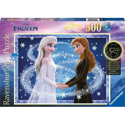 RAVENSBURGER Svítící Ledové království: Sestry Anna a Elsa 500 dílků
