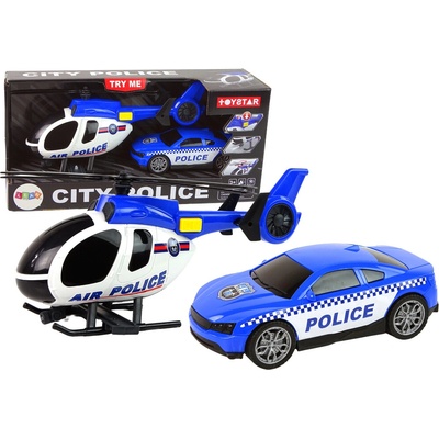 mamido Sada vozidla Vrtuľník Auto Police Sound