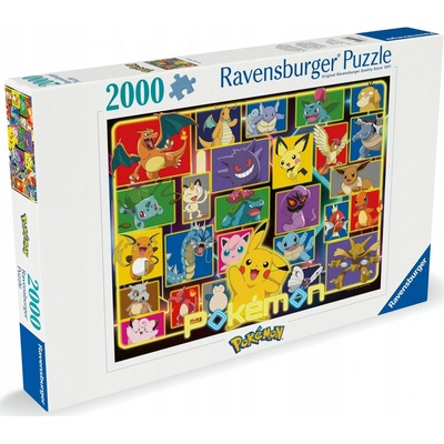 RAVENSBURGER Zářící Pokémoni 2000 dílků