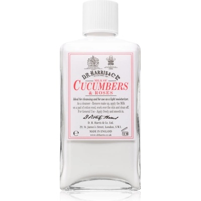 D. R. Harris Milk of Cucumber and Roses хидратиращо почистващо мляко 100ml