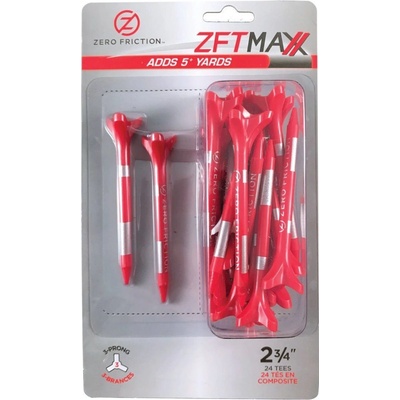 Zero Friction golfové tee MAXX 3 hroty 2-3/4" 24ks Red/Silver – Zboží Dáma