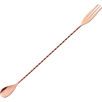 Míchací lžička COPPER vidlička 30cm