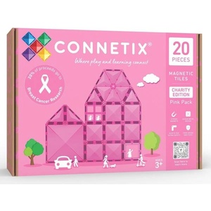 Connetix CONNETIX® Charity Pack Pink магнитен строителен комплект 20 бр (CT-B-0020-PI)