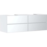 Hansgrohe Xevolos E - Шкафче за умивалник 157x56x55 см, 4 чекмеджета, матово бяло/металично бяло 54199320 (54199320)