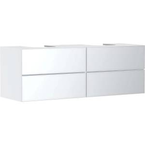 Hansgrohe Xevolos E - Шкафче за умивалник 157x56x55 см, 4 чекмеджета, матово бяло/металично бяло 54199320 (54199320)
