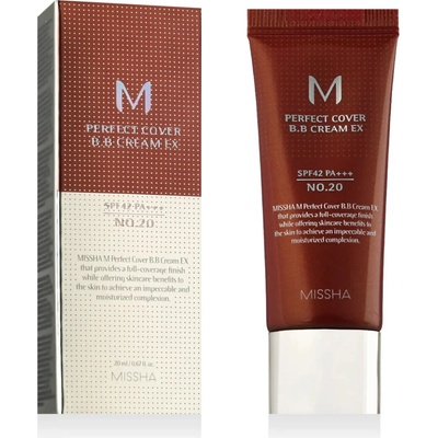 Missha BB krém M Perfect Cover BB Cream SPF42 No.20 Сool Beige 20 ml
