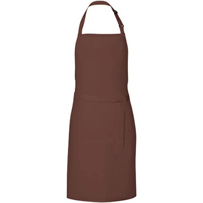 Link Kitchen Wear Unisex grilovací zástěra X987 Brown Pantone 476 85x72cm