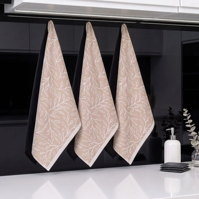Forbyt HSAHARA BEIGE béžové lístky 50 x 70 cm 3 ks