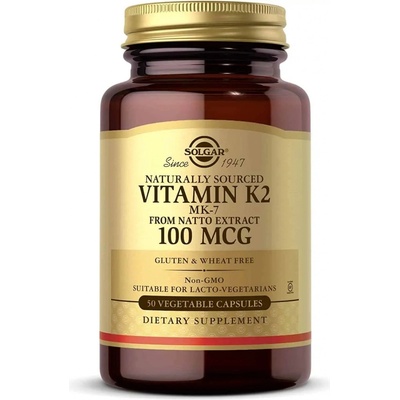 Solgar Vitamín K2 MK-7 100 mcg 50 veg kapsúl