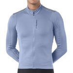 Castelli Мъжка фланелка с дълъг ръкав за колоездене Castelli Puro 4.1 Jersey Cycling jersey - Steeel Fade - размер XL (056-4298-0214)