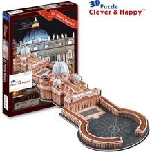 CLEVER&HAPPY 3D puzzle Bazilika Sv. Petra, Vatikán 56 ks