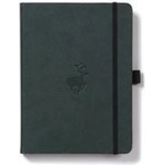 Dingbats A5+ Wildlife Green Deer Notebook - Dotted