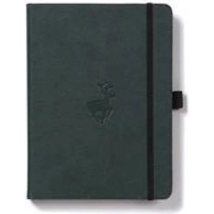 Dingbats A5+ Wildlife Green Deer Notebook - Dotted