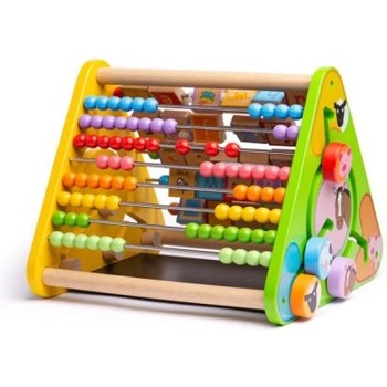 Bigjigs Toys Дървено образователно сметало - 5 дейности в 1 (bb054)